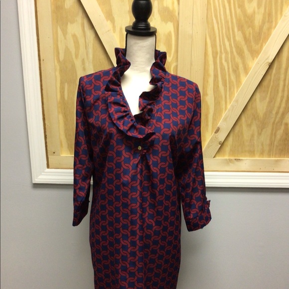 Mud Pie Ruffle Neck Dress - Picture 2 of 5